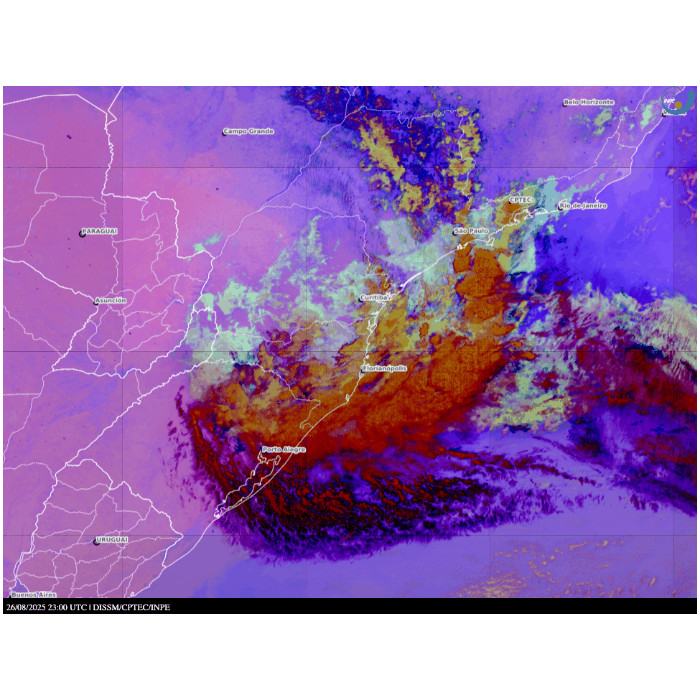DSAT/INPE: GOES-19, Nighttime Microphysics
